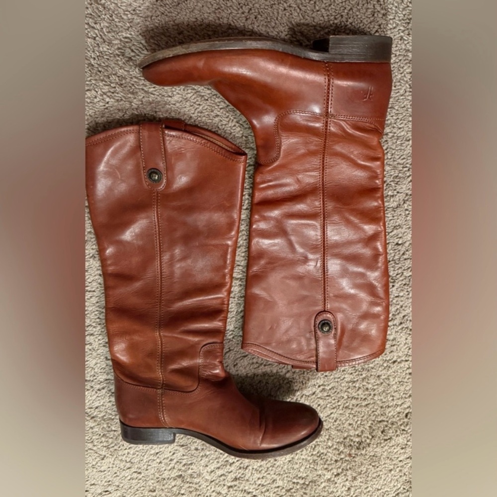 Frye Tan Leather Boots